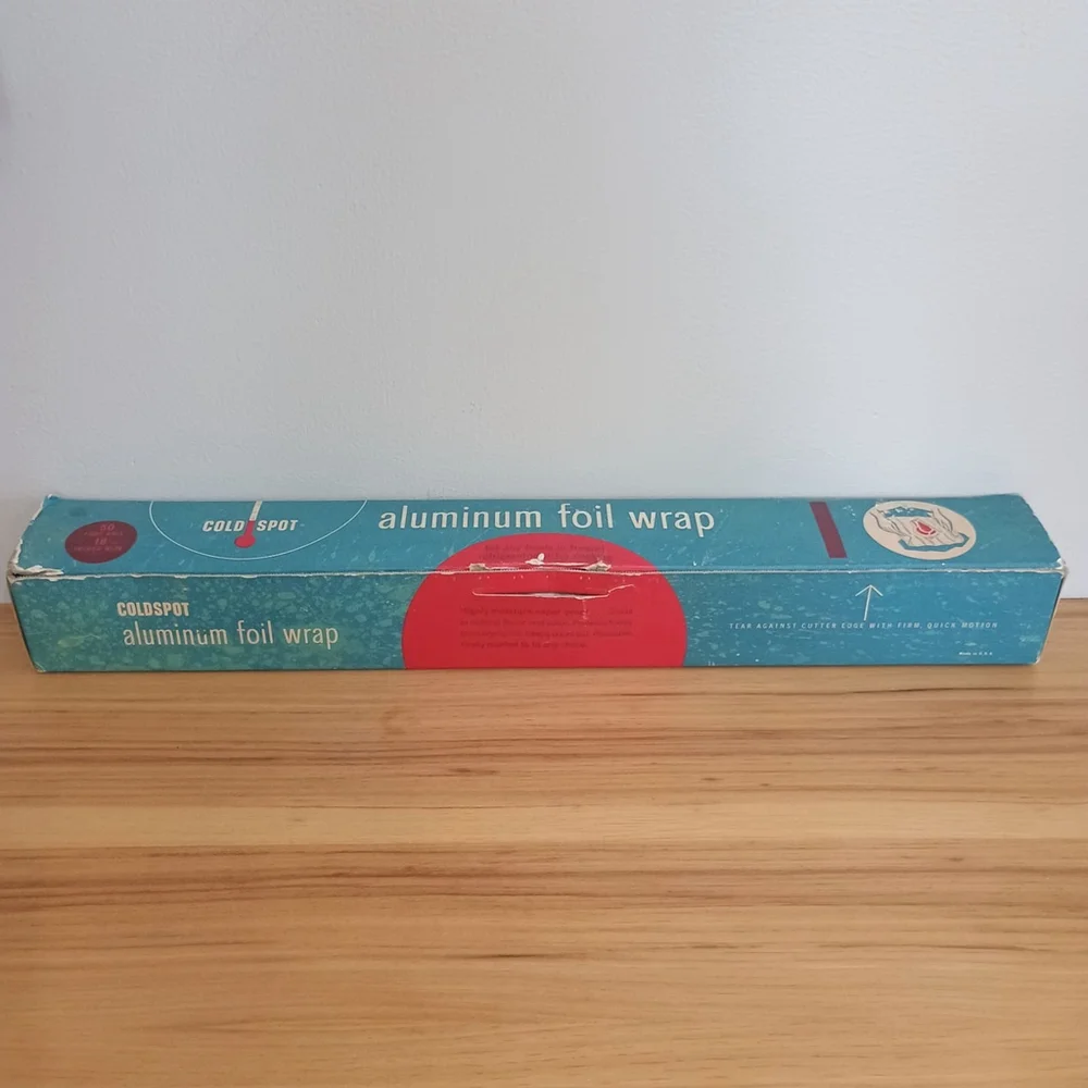RARE Vintage Cold Spot Sears & Roebuck Aluminum Foil Wrap 50 Ft